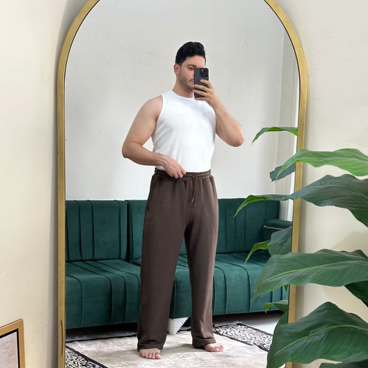 BROWN OVERSIZED SWEATPANTS