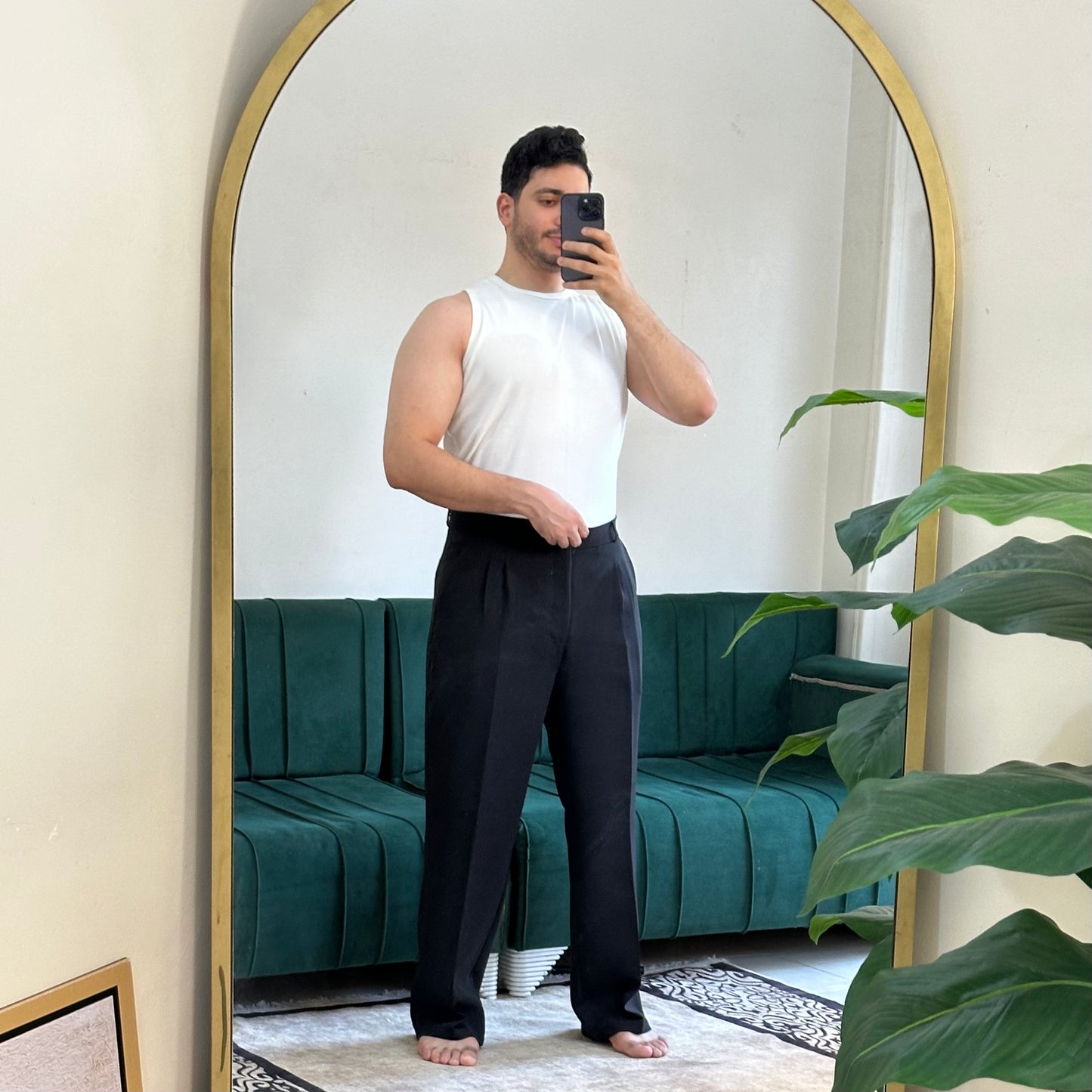 BLACK FORMAL WIDE LEG