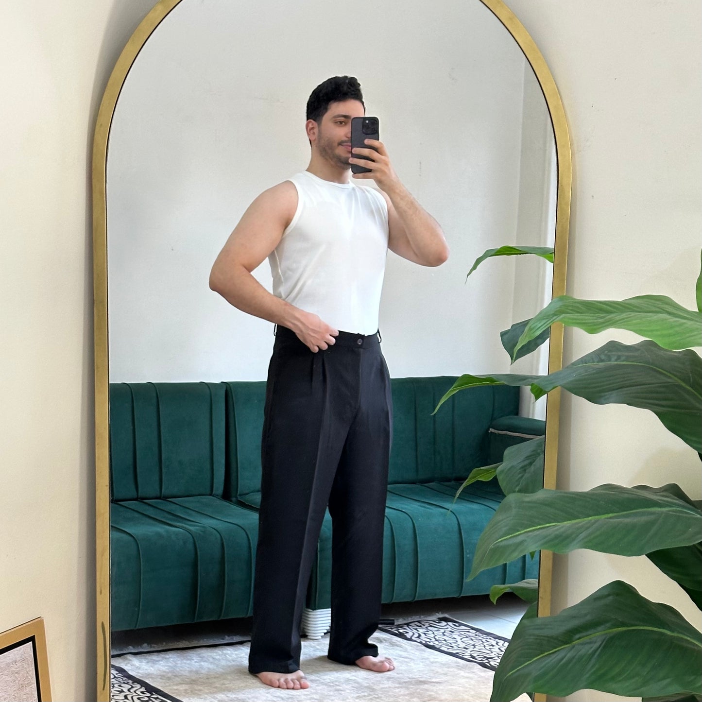 BLACK FORMAL WIDE LEG