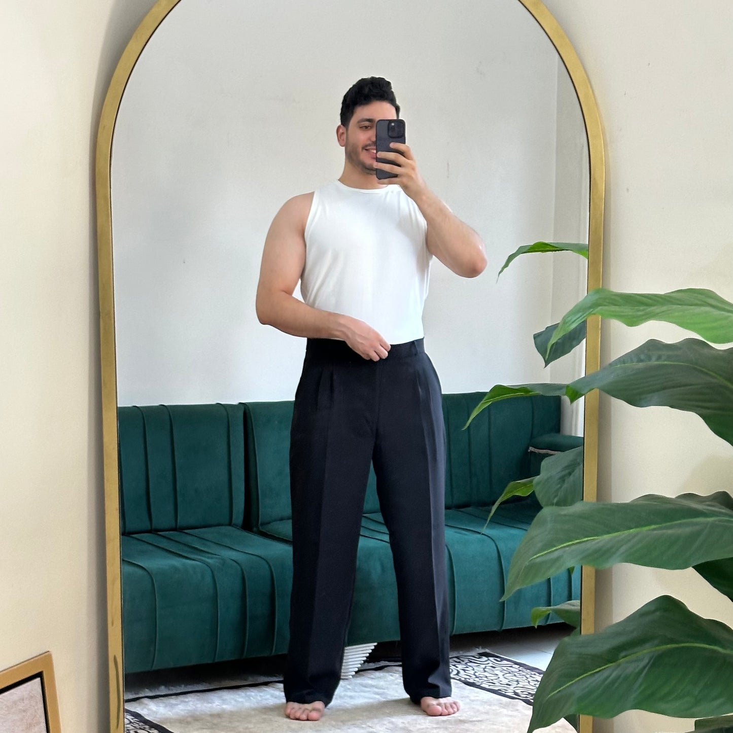 BLACK FORMAL WIDE LEG