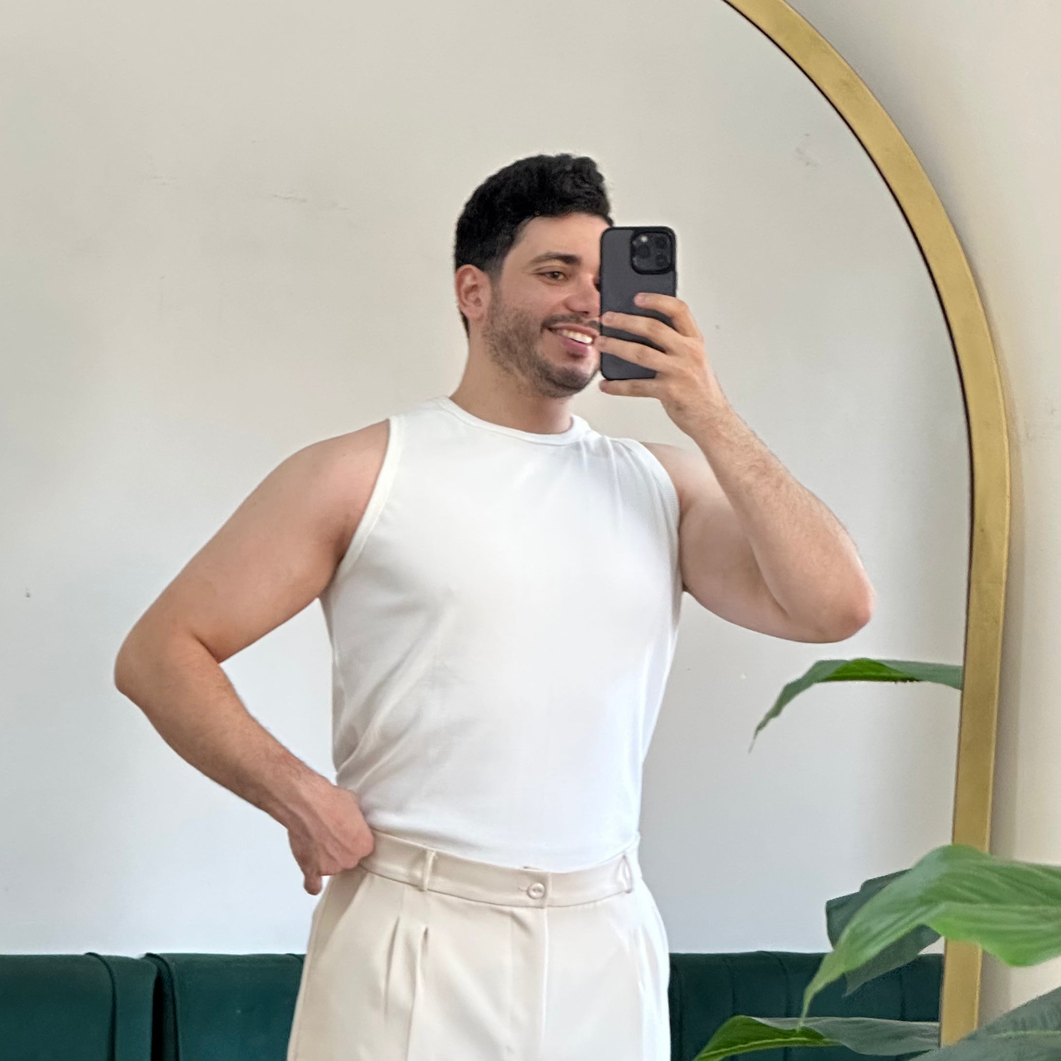 WHITE TANK TOP