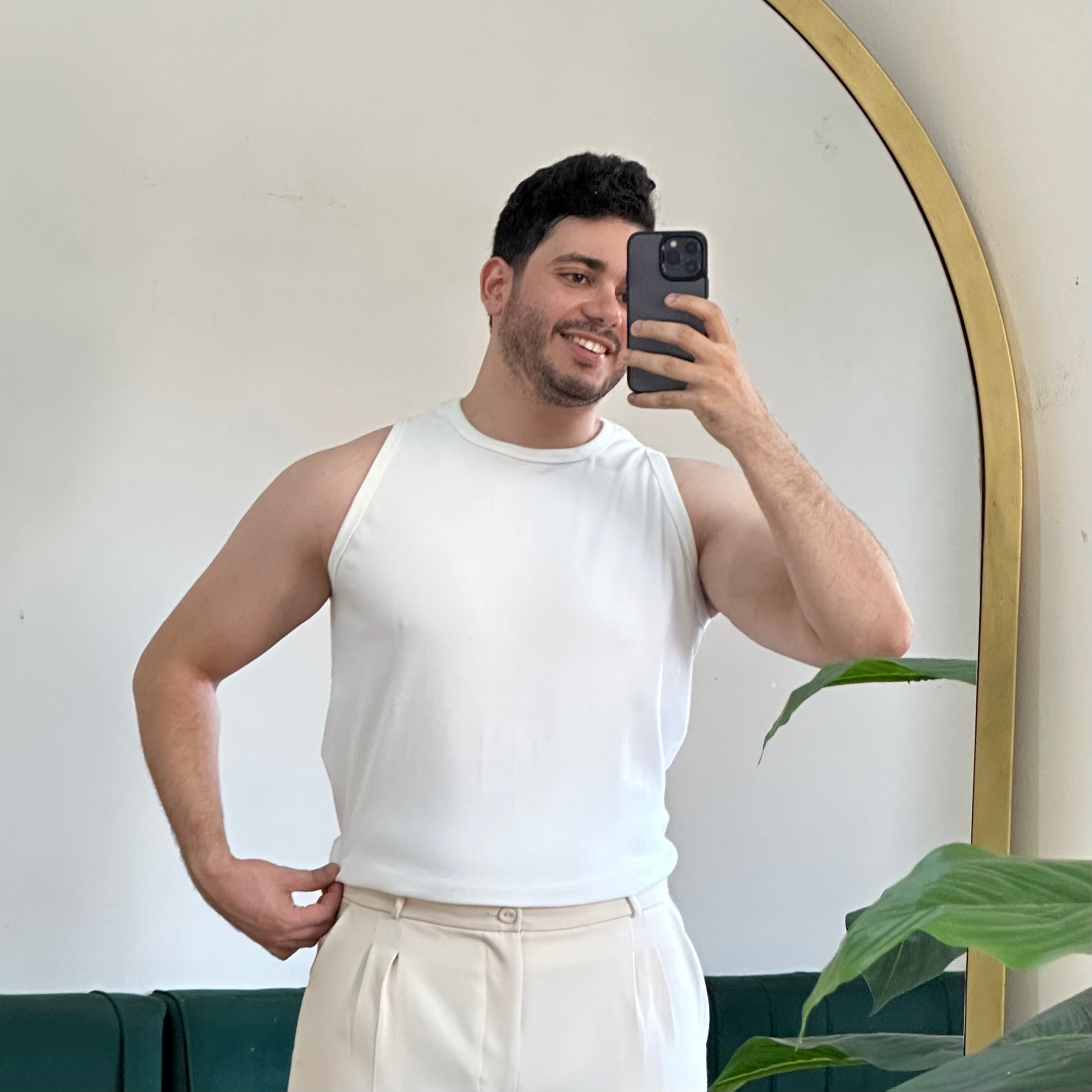 WHITE TANK TOP