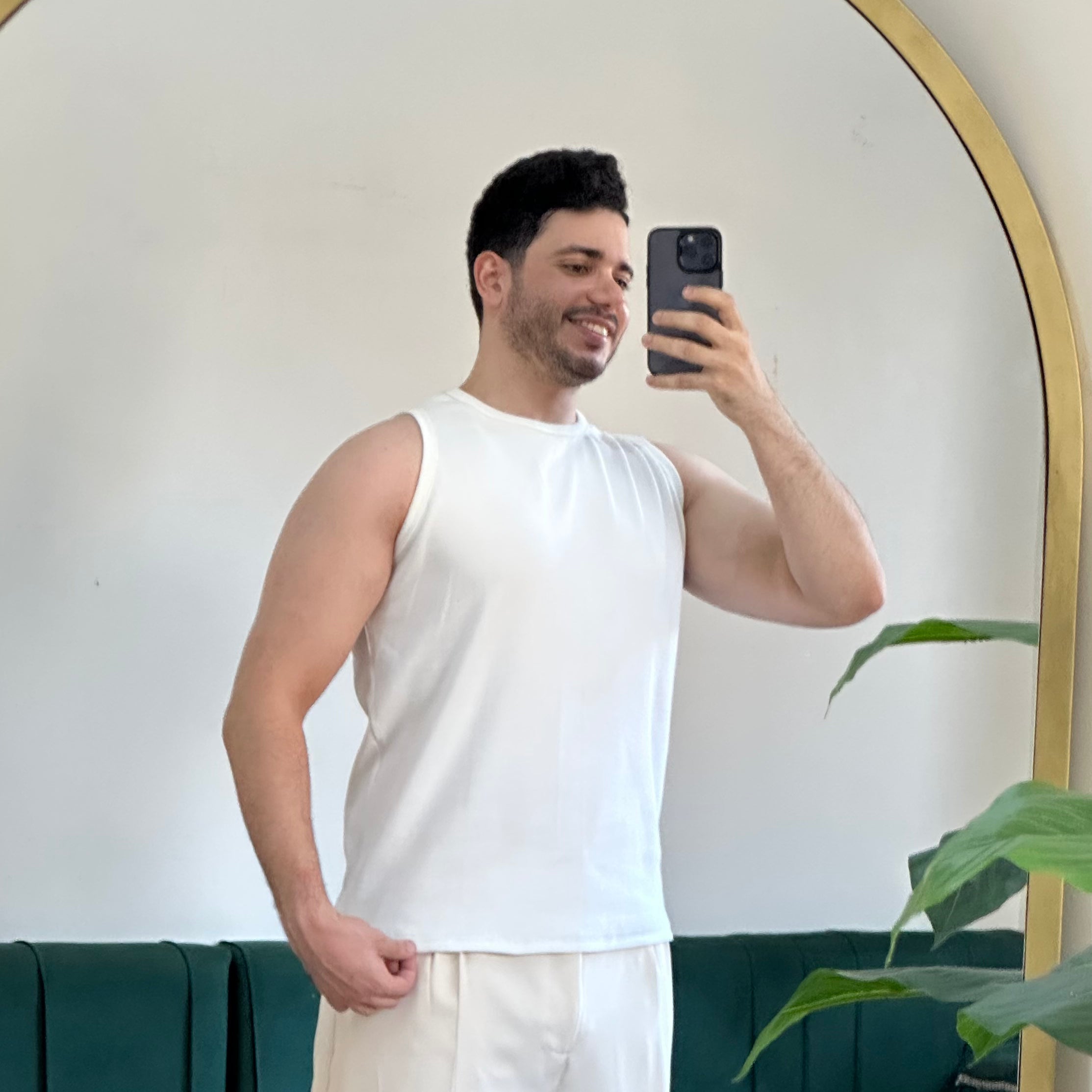 WHITE TANK TOP