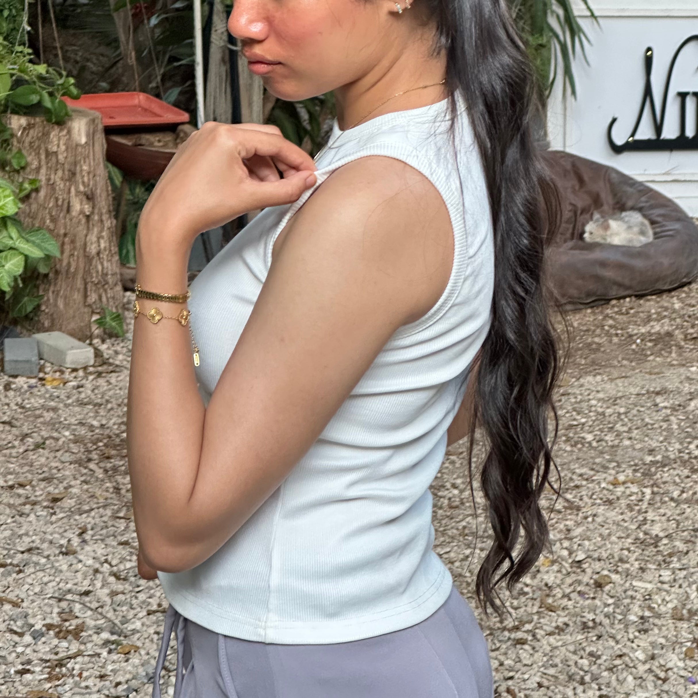 WHITE TANK TOP