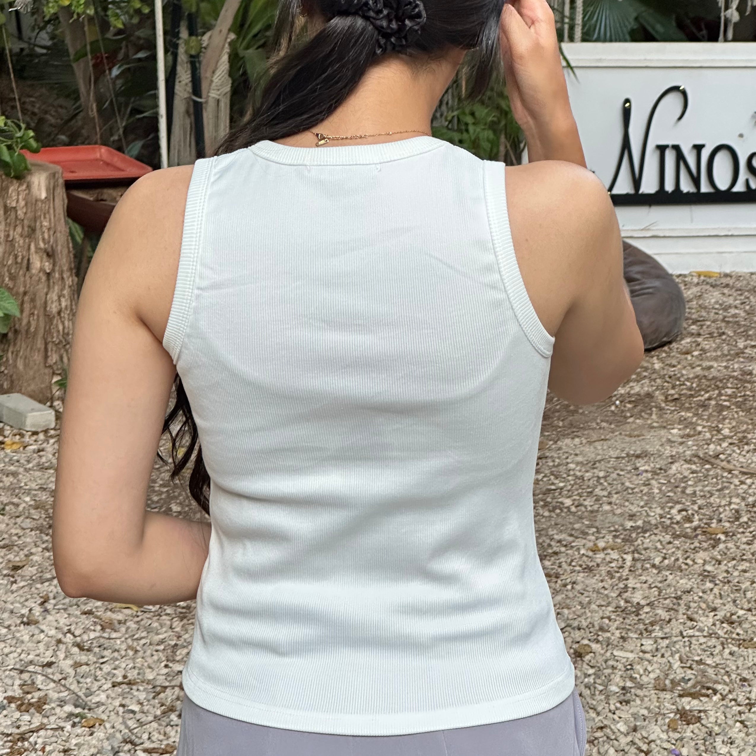 WHITE TANK TOP