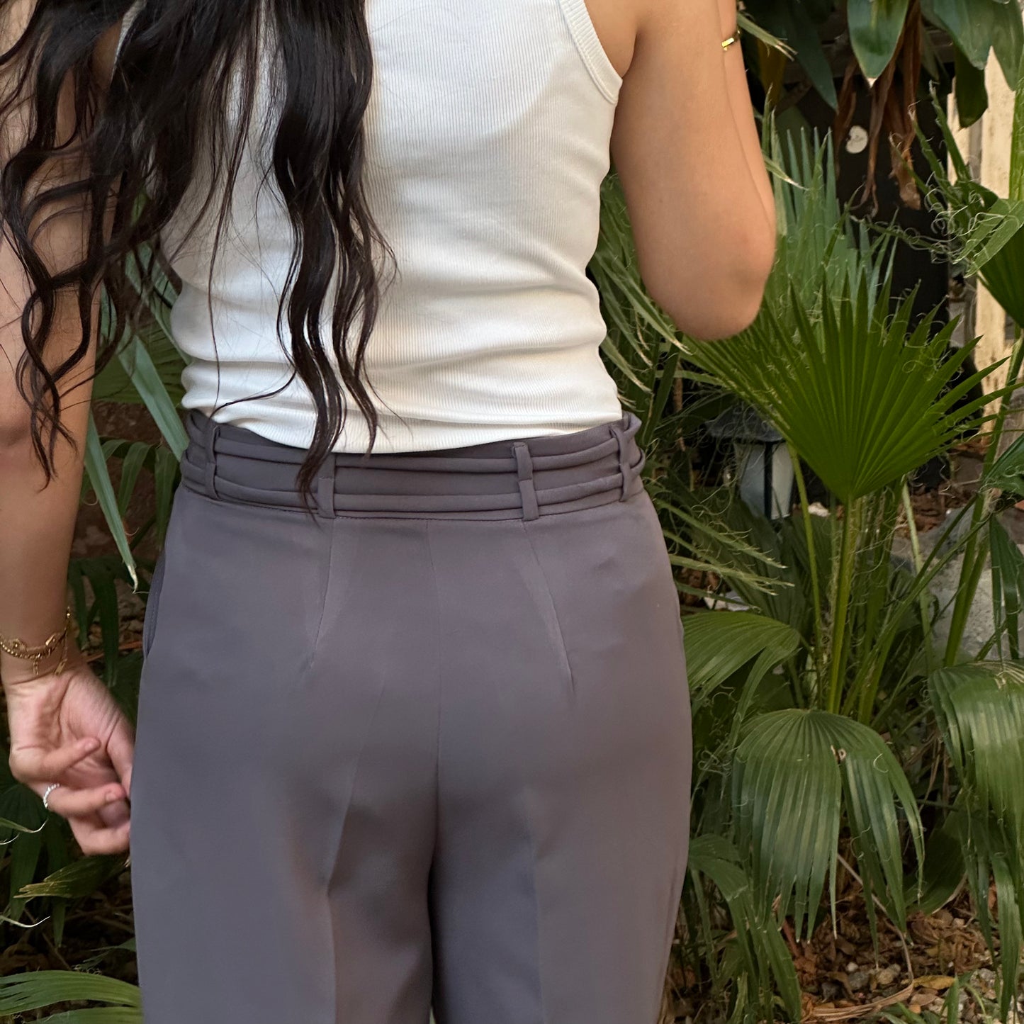 GRAY FORMAL WIDE LEG