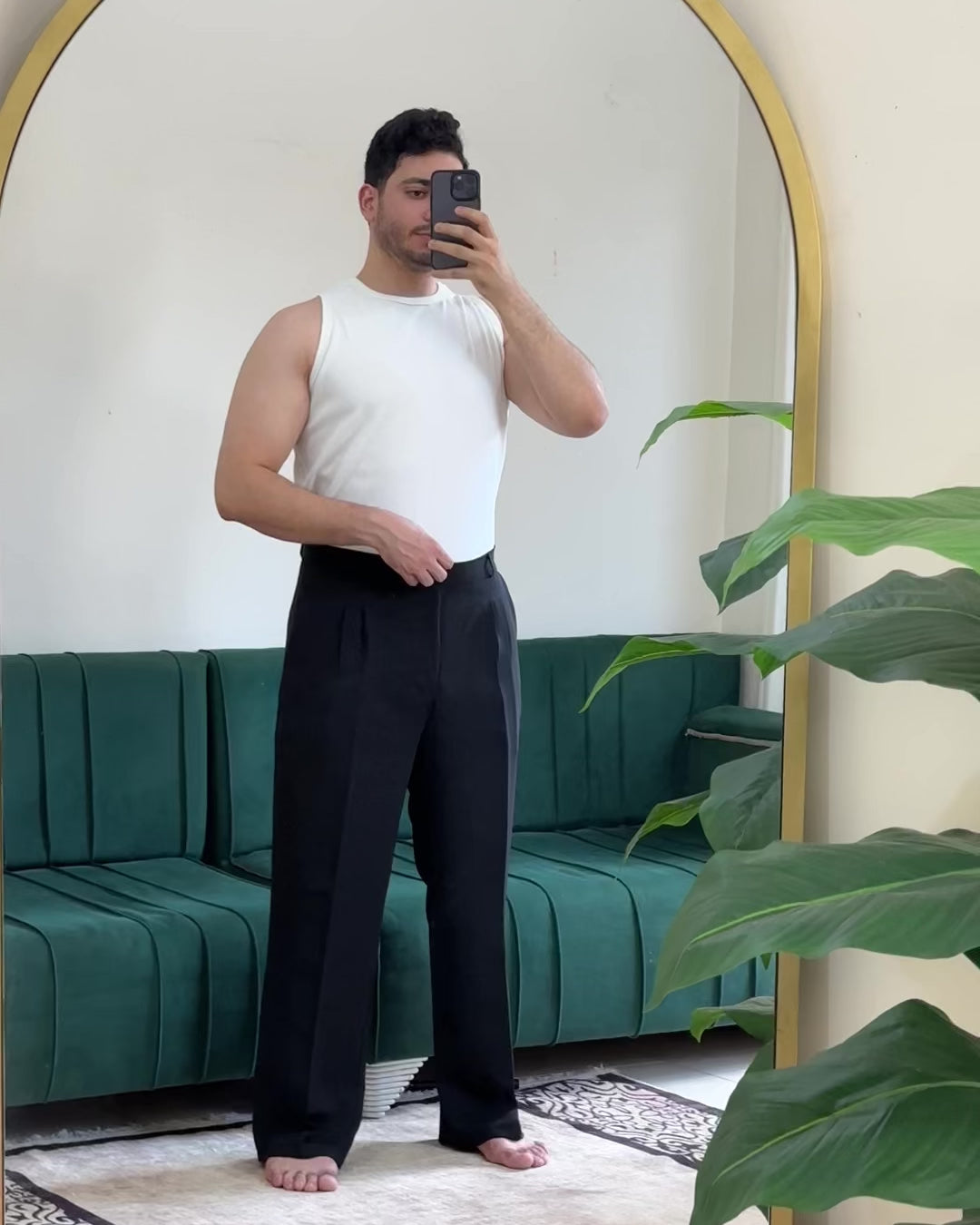 BLACK FORMAL WIDE LEG